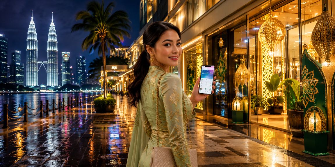 Pengguna Malaysia menggunakan aplikasi kasino 47301 semasa Hari Raya